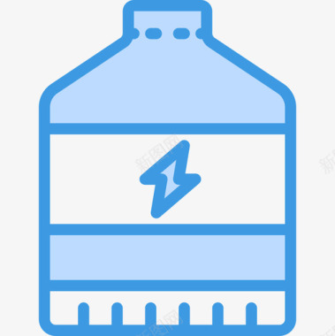 能量饮料跑步7蓝色图标图标