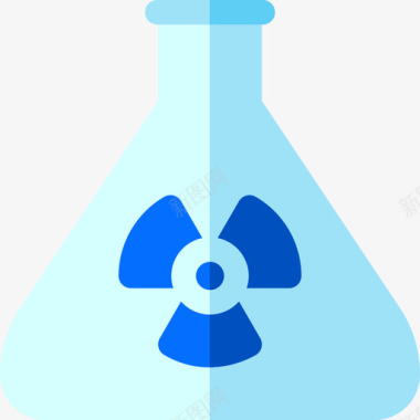 放射性核能3平坦图标图标
