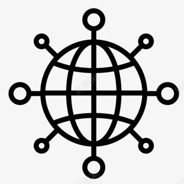 互联网网络服务器图标图标