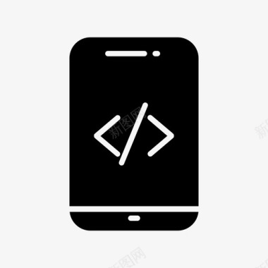 移动开发者代码编程图标图标