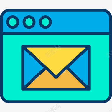 电子邮件客户端电子邮件广告46线性颜色图标图标