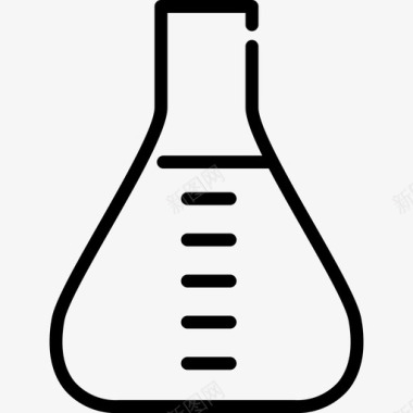 医药实验erlenmeyer烧瓶生物学化学图标图标