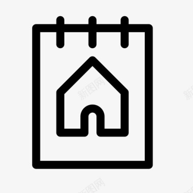 房子主页免抠png家庭笔记主页房子图标图标