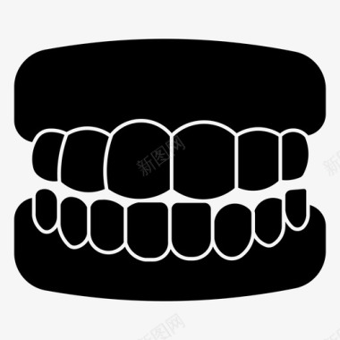 假牙牙科牙科诊所图标图标