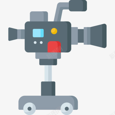 摄影机电影工业17平板图标图标