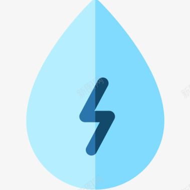 14可持续能源水资源图标图标