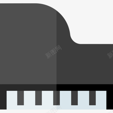 钢琴创意工具31扁平图标图标