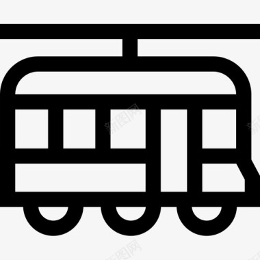 有轨电车城市40直达图标图标