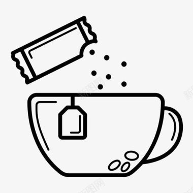 采购产品茶和糖茶和糖咖啡图标图标