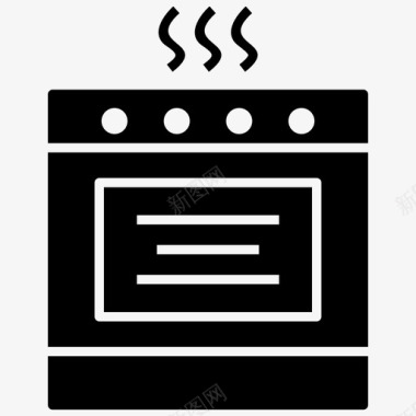 炉灶烤箱煤气灶图标图标