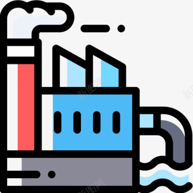 工业污染8漏色图标图标