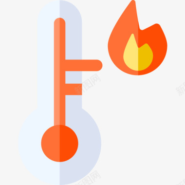 天气素材温度天气174平坦图标图标