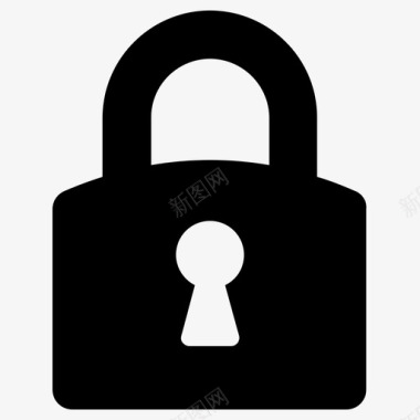 隐私锁锁挂锁密码图标图标