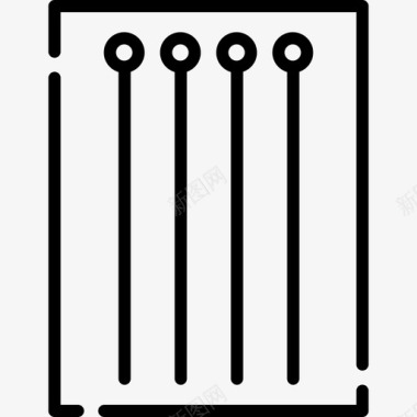 成衣工作室针纹身工作室17线性图标图标