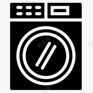 洗衣机家用电器11台灌装机图标图标