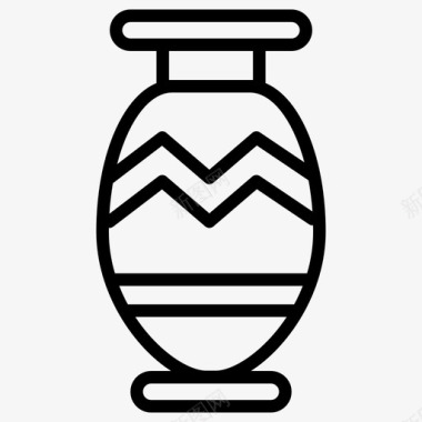 古董罐古器古董花瓶图标图标
