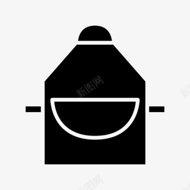围裙厨师厨房图标图标