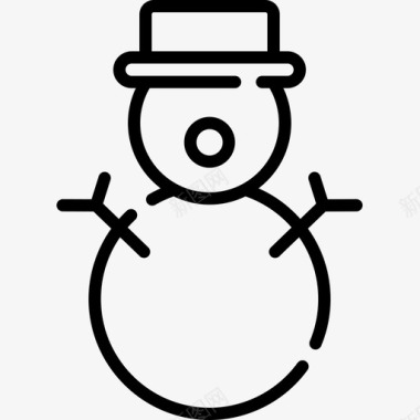 雪人圣诞玩具9直线型图标图标