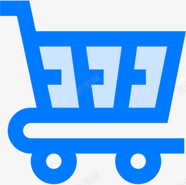 商业和购物电子商务98蓝色图标图标