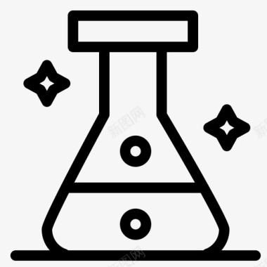 医疗手套烧瓶erlenmeyer烧瓶实验室图标图标