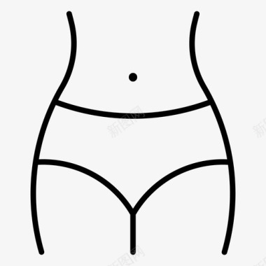 减肥腰围身材苗条图标图标