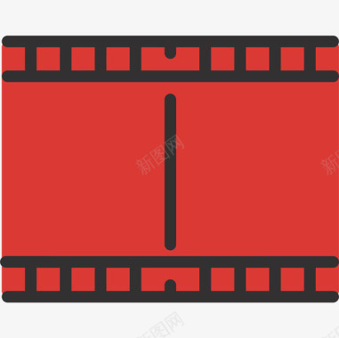 摄影机胶卷电影1平面图标图标