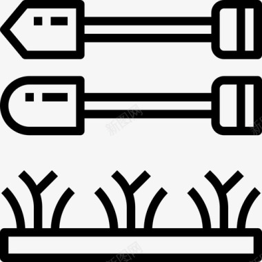 植物学植物学生活方式29线性图标图标