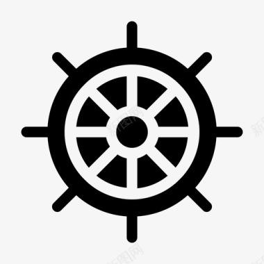 舵手海滩航海图标图标