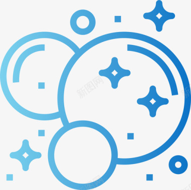 泡沫洗衣房24梯度图标图标