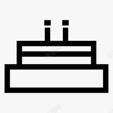 麦子蛋糕生日蛋糕庆祝食物图标图标