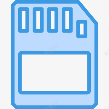 蓝色光圈存储卡计算机硬件12蓝色图标图标