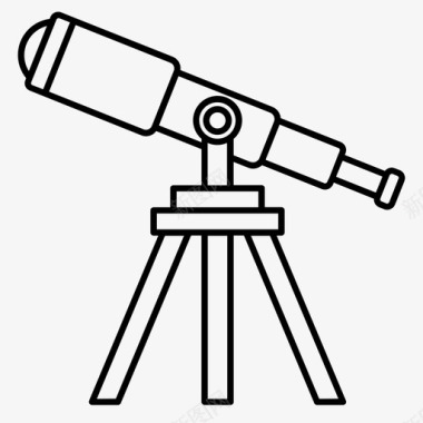 望远镜商业教育图标图标