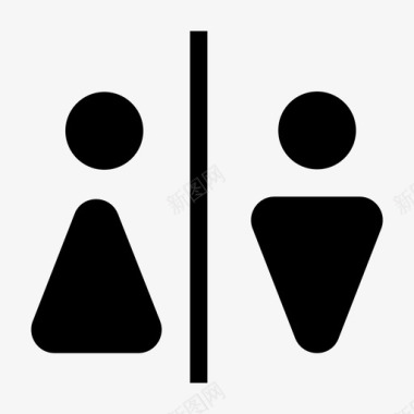 人洗手间厕所图标图标