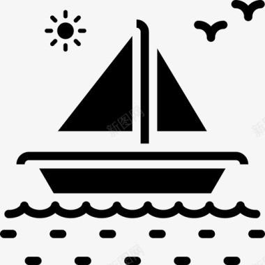 船海洋运输图标图标