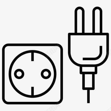 插头电源适配器电源插座图标图标