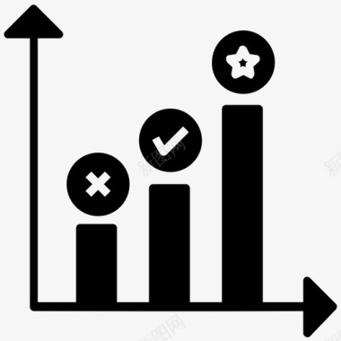 黑色信息图表反馈图表反馈评估信息图表图标图标