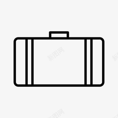 行李运输带假日公文包行李图标图标