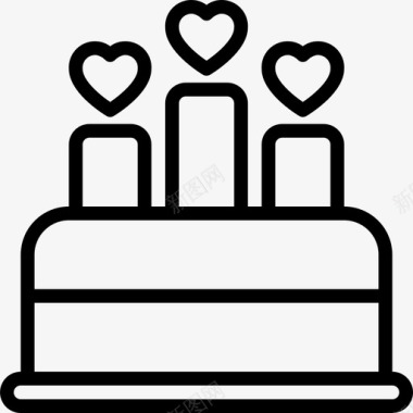 结婚蛋糕爱情69直系图标图标
