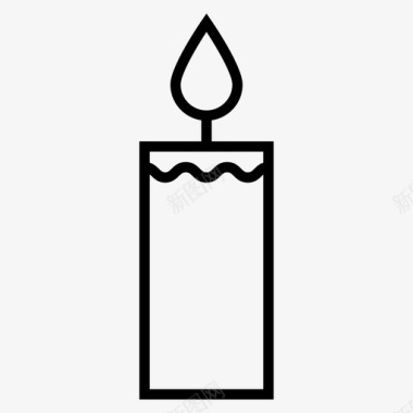 蜡烛蜡烛降临蜡烛燃烧的蜡烛图标图标