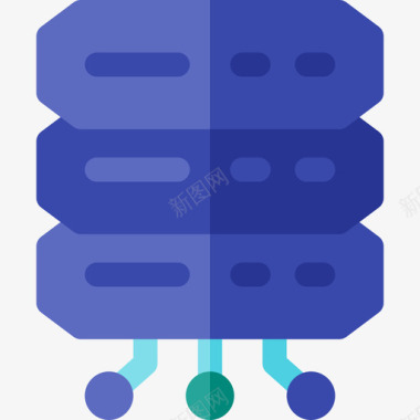 云服务器服务器技术78扁平图标图标
