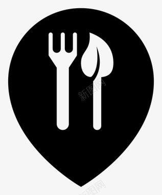 素食美食餐厅图标图标