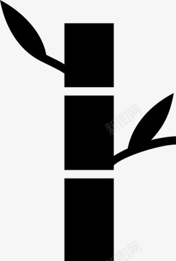 竹子亚洲树枝图标图标