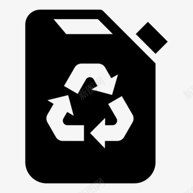生物燃料碳罐生态图标图标