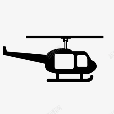 直升机运输图标图标