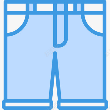 裤子衣服87蓝色图标图标