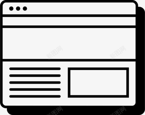 网页工具栏网页阴影阴影轮廓图标图标
