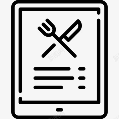 线性图标删除电子餐厅81线性图标图标