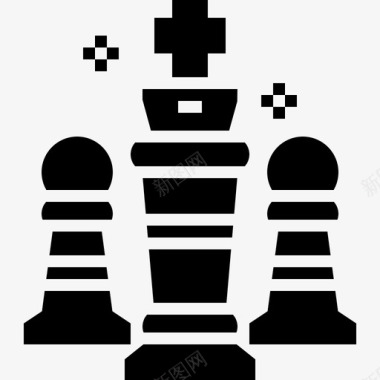 国际象棋博彩管理图标图标
