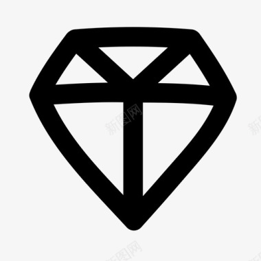 钻石水晶绘画图标图标