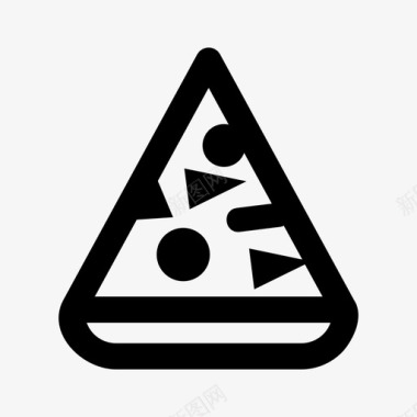 美味点心食物披萨奶酪美味图标图标